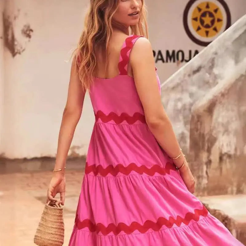 unisex casual outfit vestoraa stripe off-shoulder midi skirt - daily wear garment with white design detail (USA)