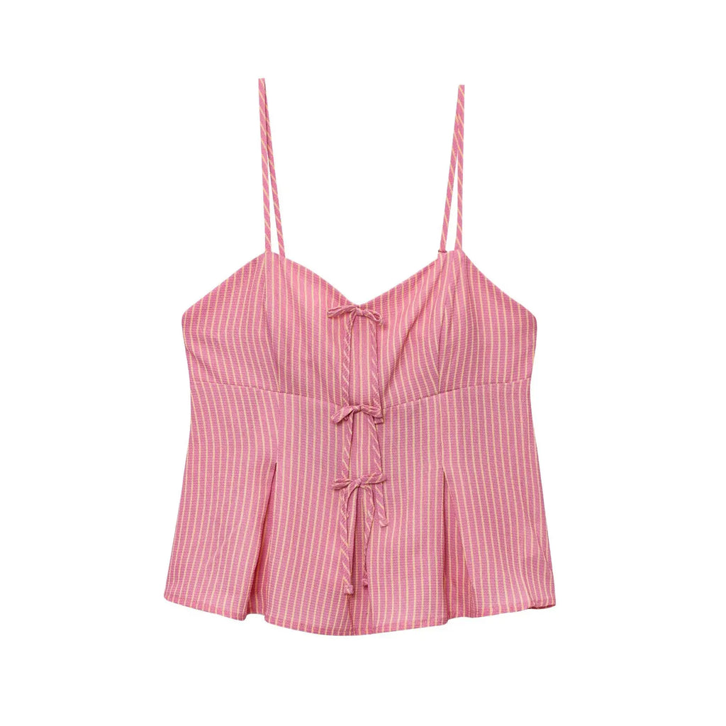 vestoraa 's casual bow striped strap outfit 5 - casual unisex garment with precision (USA)