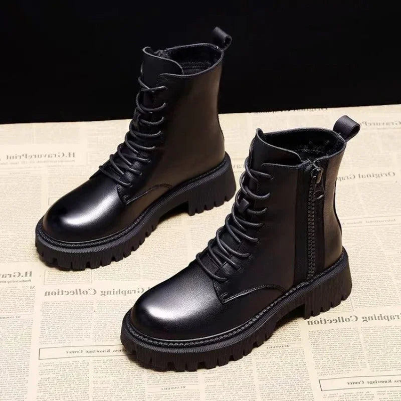 vestoraa mid length boots black anti slip trendy outfit 5 - dress unisex garment with precision (USA)