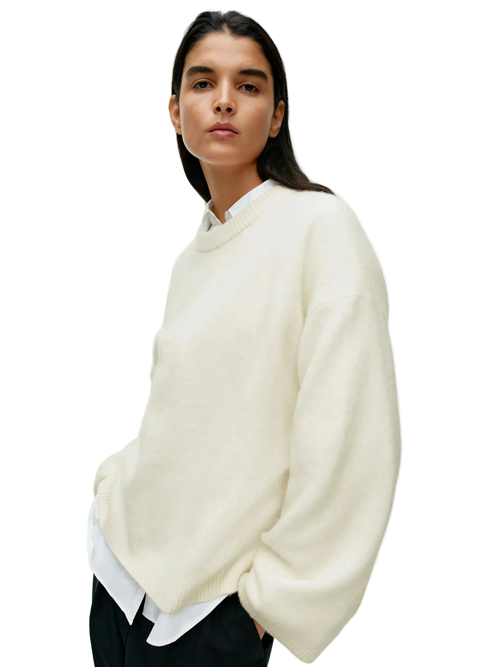 vestoraa hirsionsan basic o neck lantern sleeve sweater outfit 8 - classic unisex garment with precision (USA)