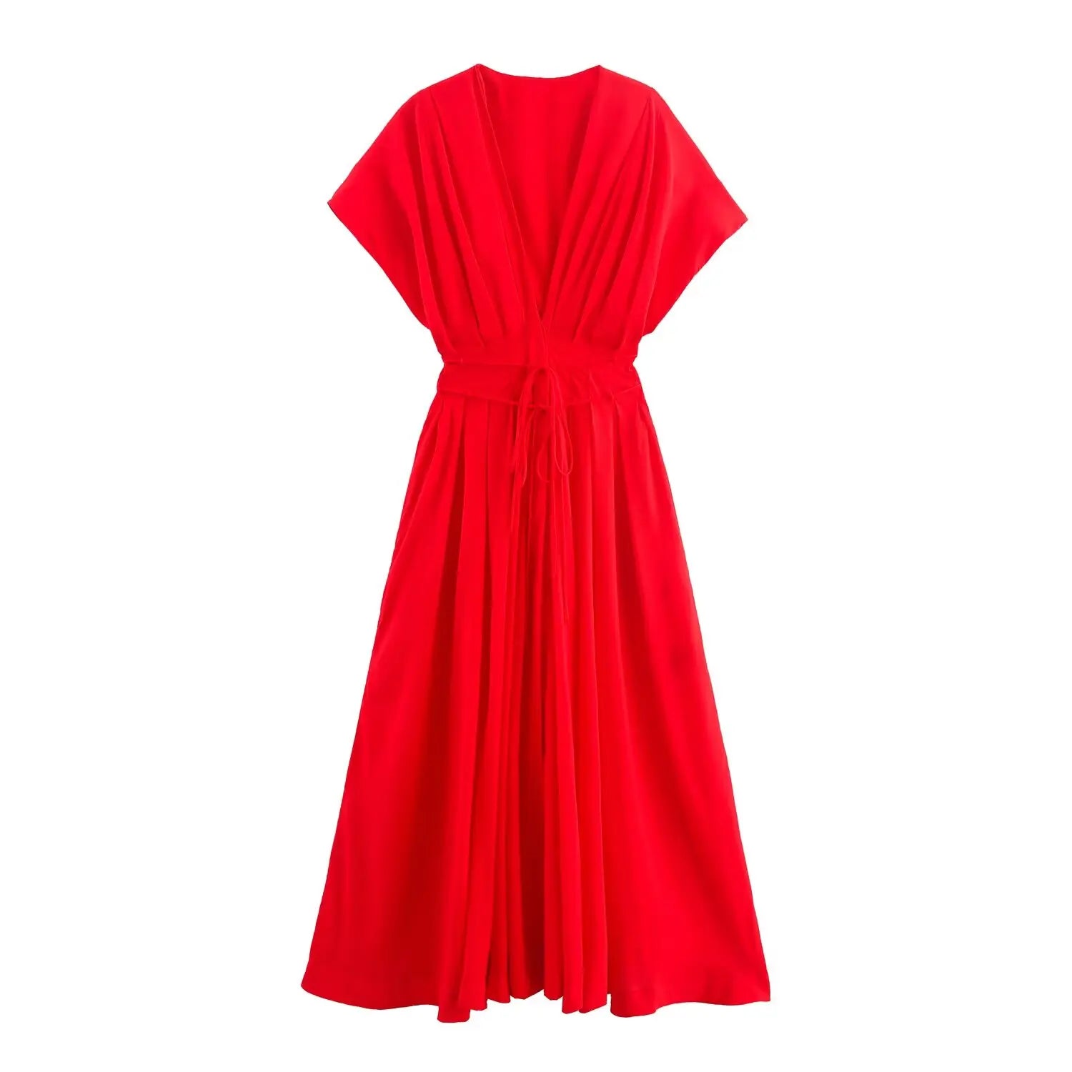 vestoraa long dress solid v-neck outfit 7 - dress unisex garment with precision (USA)