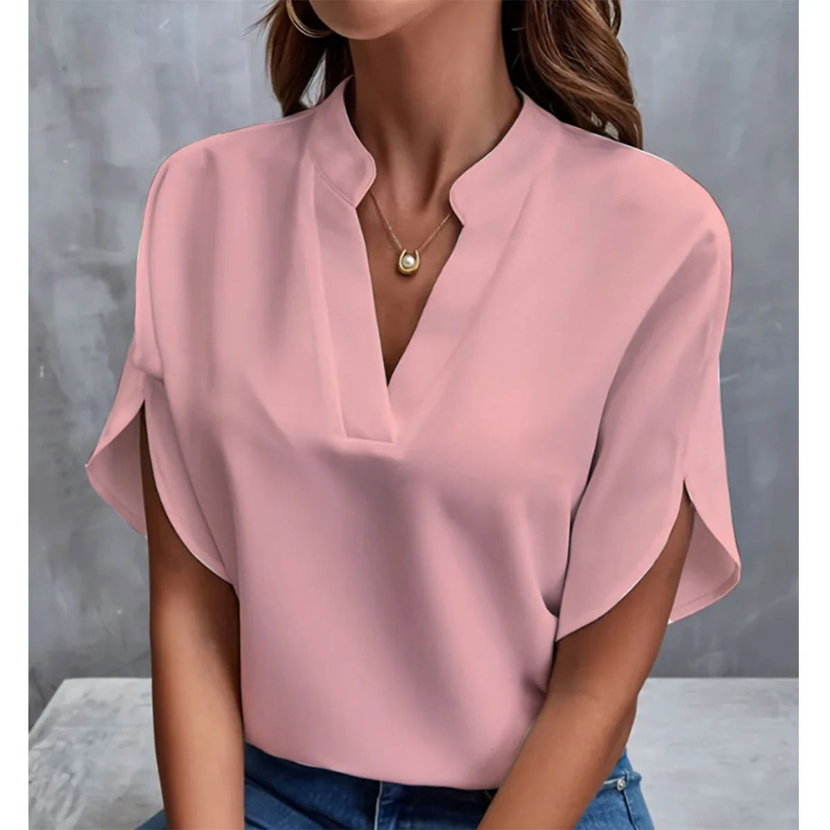 vestoraa pcs woman solid color shirts lady casual outfit 11 - casual unisex garment with precision (USA)