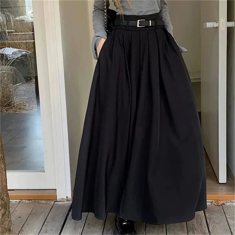 vestoraa waist jupe pleating swing skirt outfit 6 - casual unisex garment with precision (USA)
