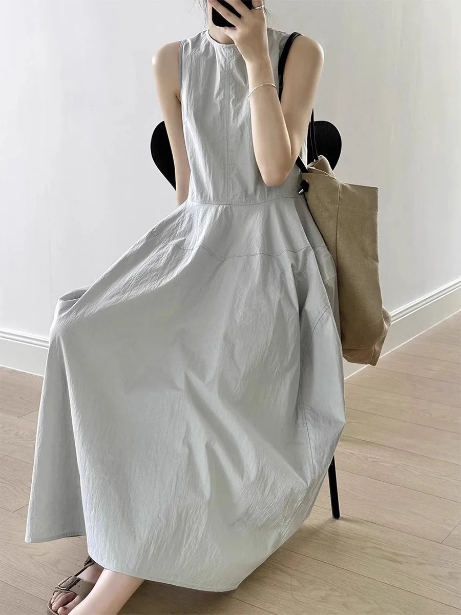 vestoraa solid loose dress outfit detail - reliable design, precision, waterproof dress design (USA)