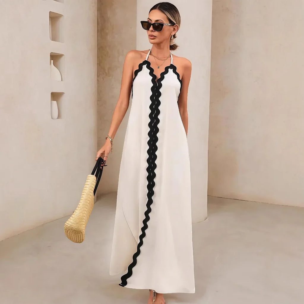 Vestoraa vestoraa sexy backless long dress comfortable loose unisex garment - precision metal outfit (USA)