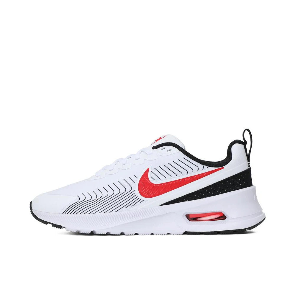 vestoraa nike men's nike air max nuaxis casual sneakers - casual unisex outfit with precision in white metal (USA)