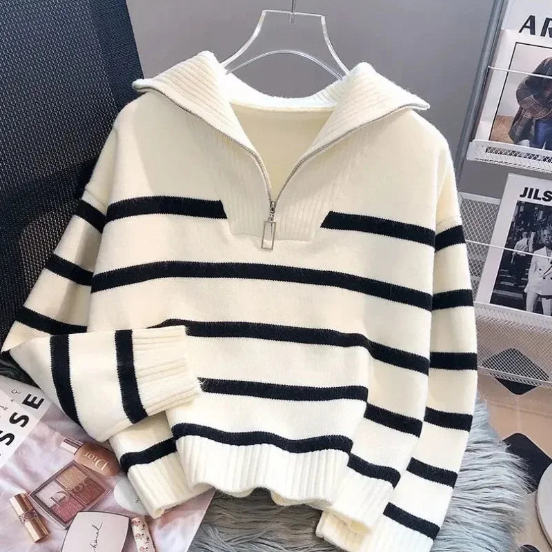 vestoraa sweater pullover underwear zipper stripe outfit detail - reliable design, precision, waterproof classic design (USA)