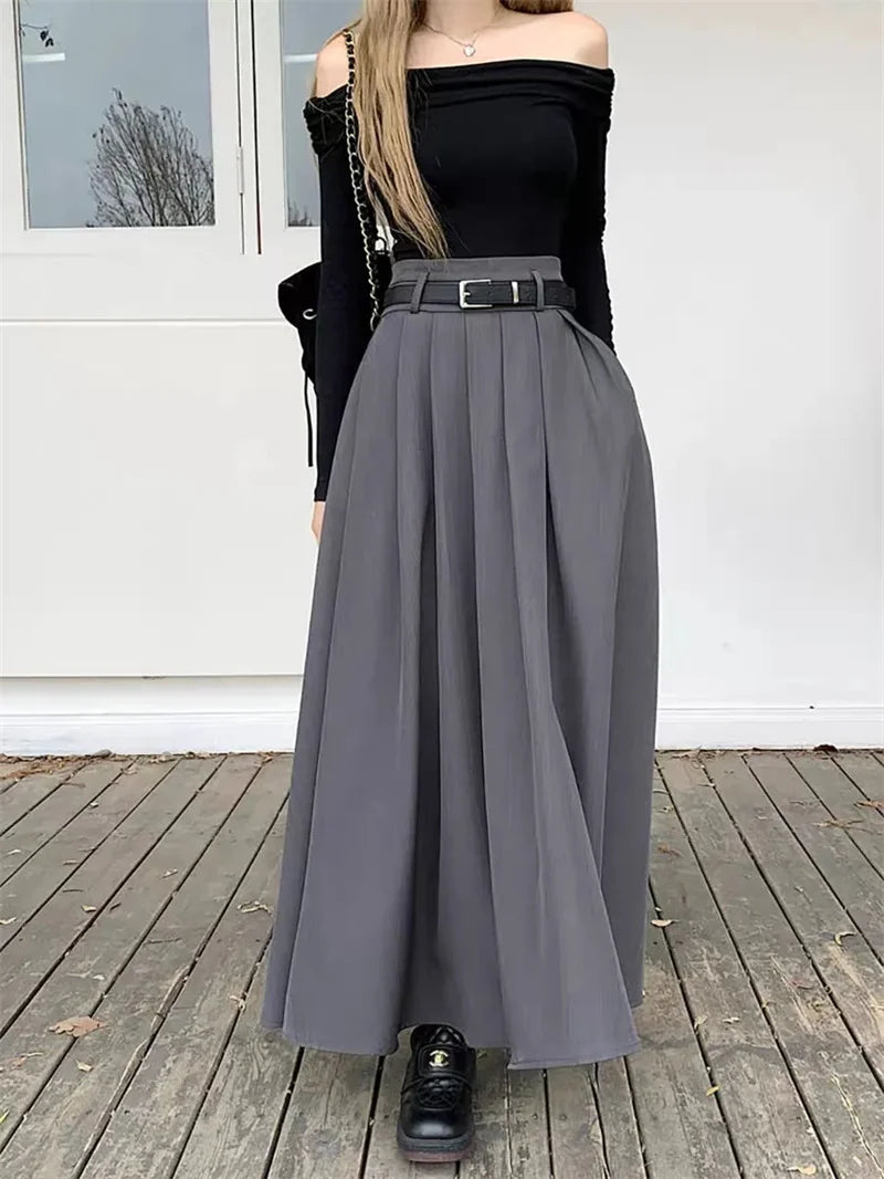 vestoraa waist jupe pleating swing skirt outfit detail - reliable design, precision, waterproof casual design (USA)