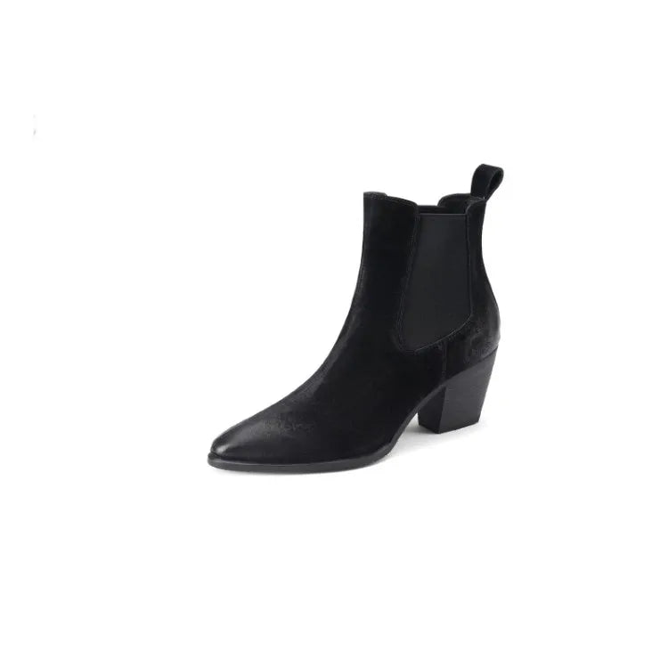 vestoraa boots pointed toe chunky heel outfit 8 - dress unisex garment with precision (USA)