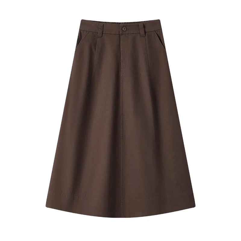 vestoraa semir skirt solid color simple versatile outfit 8 - casual unisex garment with precision (USA)