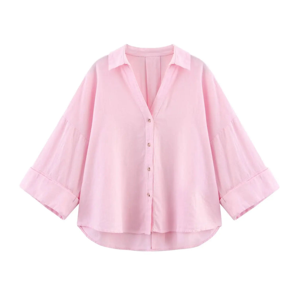Vestoraa vestoraa 's curled wide sleeves linen blended unisex garment - precision linen outfit (USA)
