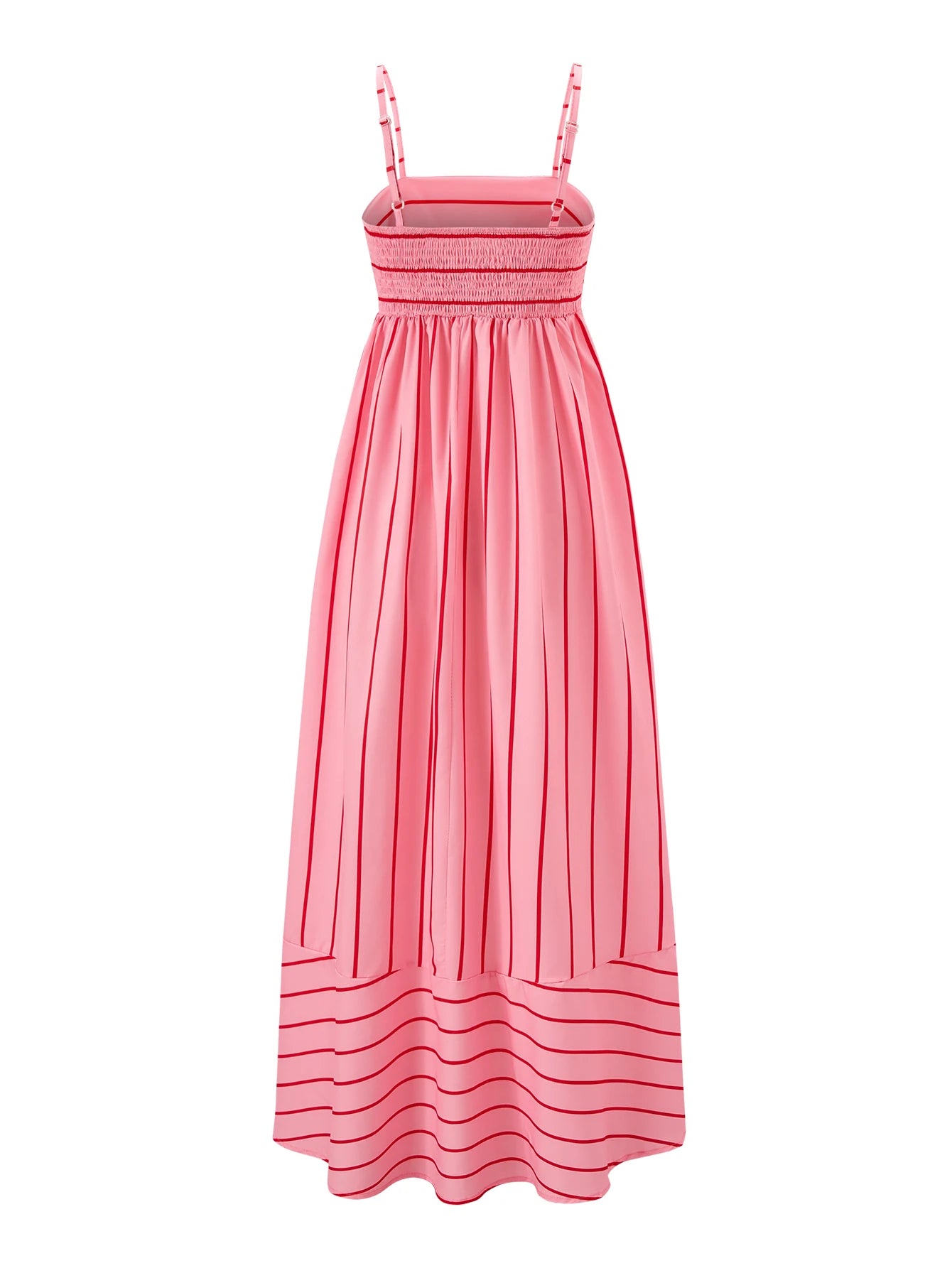 vestoraa sexy suspender printed striped maxi dress outfit 5 - casual unisex garment with precision (USA)