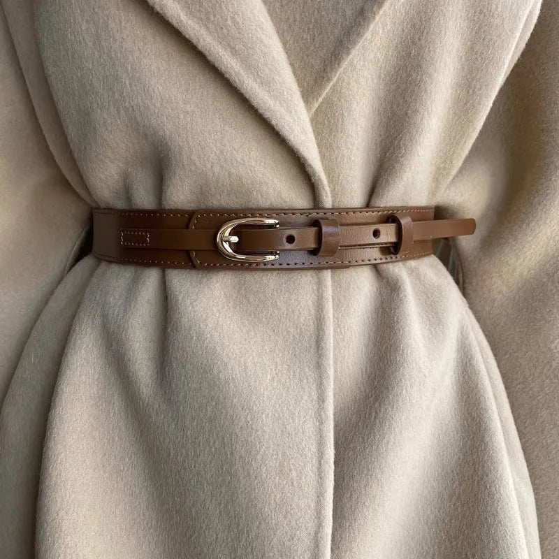 vestoraa oval buckle belts classic solid color outfit 6 - casual unisex garment with precision (USA)