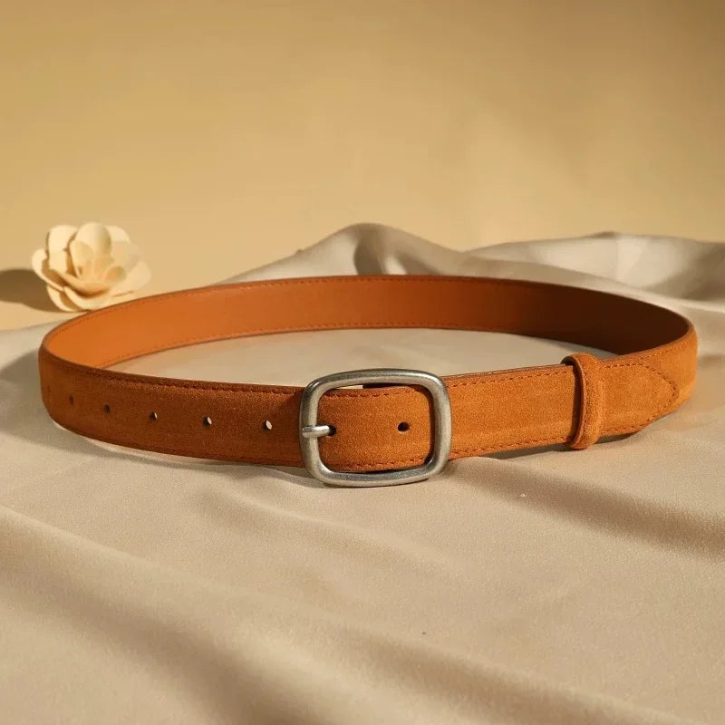 vestoraa skinny belts vintage suede cowhide outfit 10 - dress unisex garment with precision (USA)