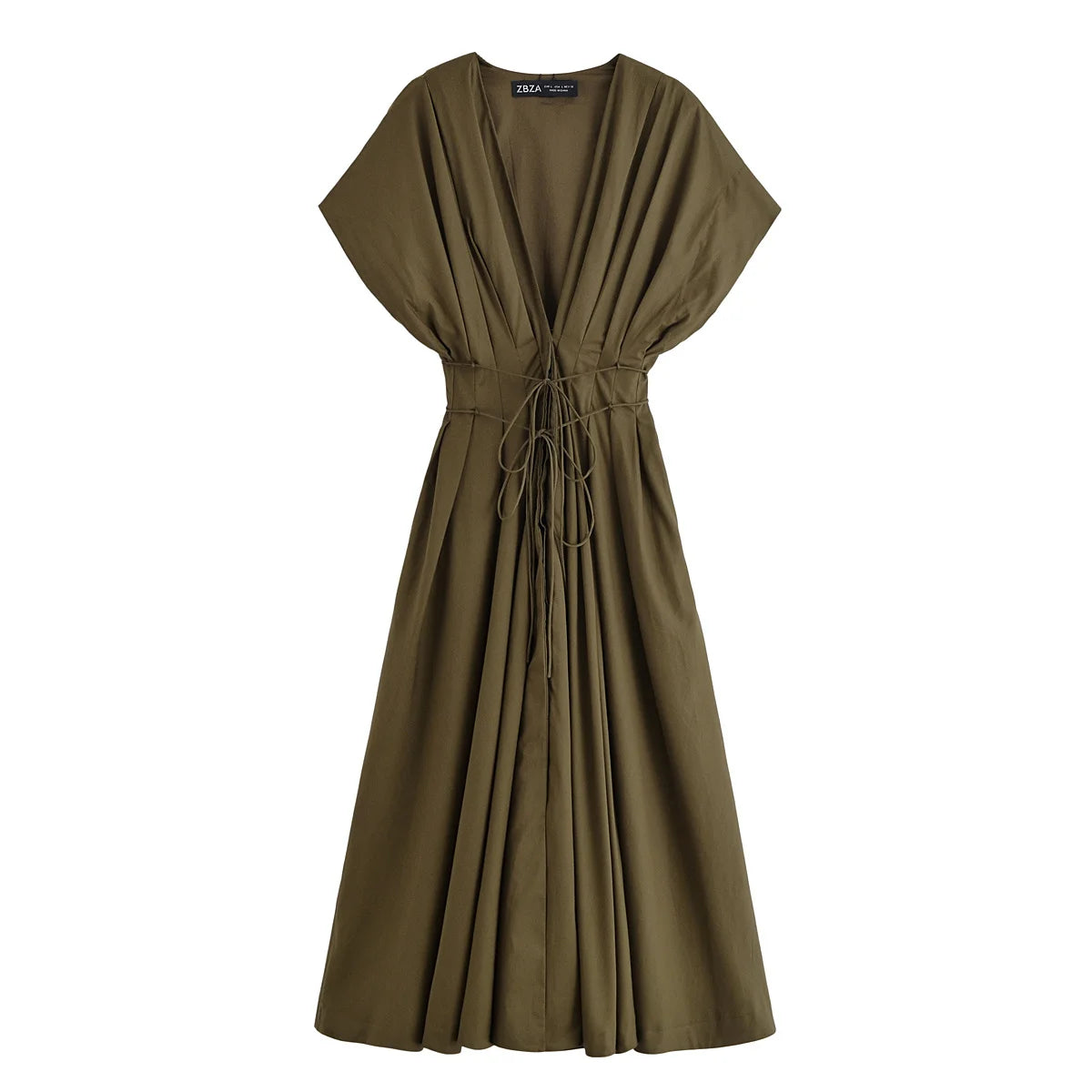 vestoraa long dress solid v-neck outfit 8 - dress unisex garment with precision (USA)