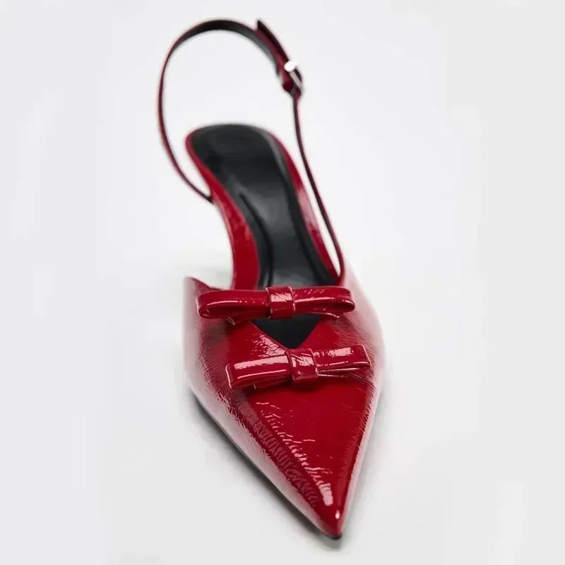 Vestoraa vestoraa brand designer pointed toe back strap unisex garment - designer metal outfit (USA)