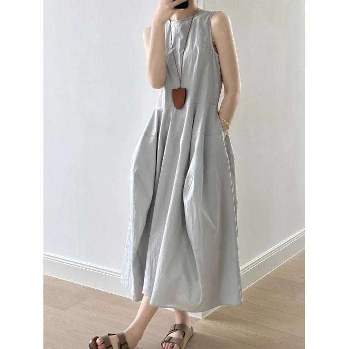 unisex dress outfit vestoraa solid loose dress - everyday wear garment with neutral design detail (USA)