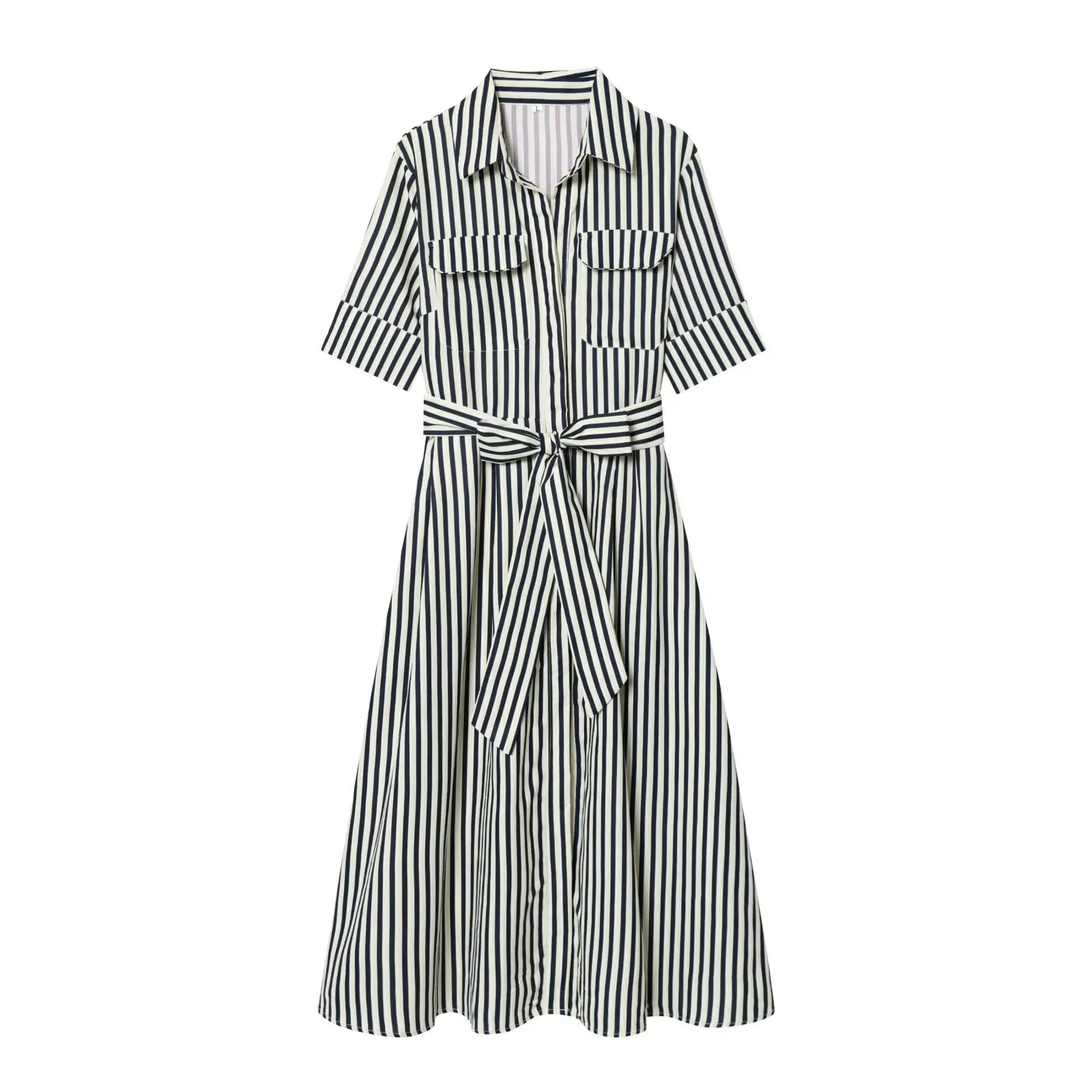 vestoraa loose lapel belt decoration midi short outfit 14 - casual unisex garment with precision (USA)