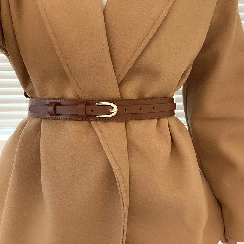 vestoraa oval buckle belts classic solid color outfit 8 - casual unisex garment with precision (USA)