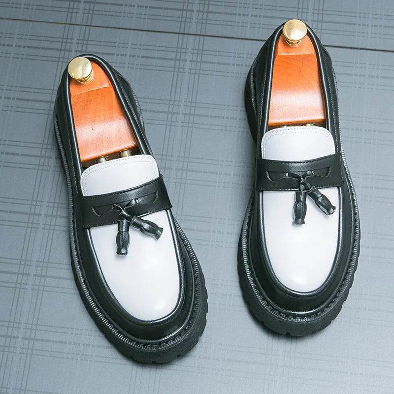 vestoraa platform shoes loafers shoes men thick-soled outfit 7 - casual unisex garment with precision (USA)