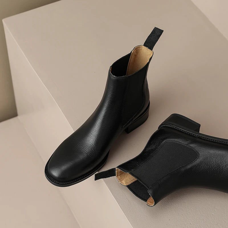 unisex casual outfit vestoraa 's chelsea boots anti-slip retro - daily wear garment with black design detail (USA)
