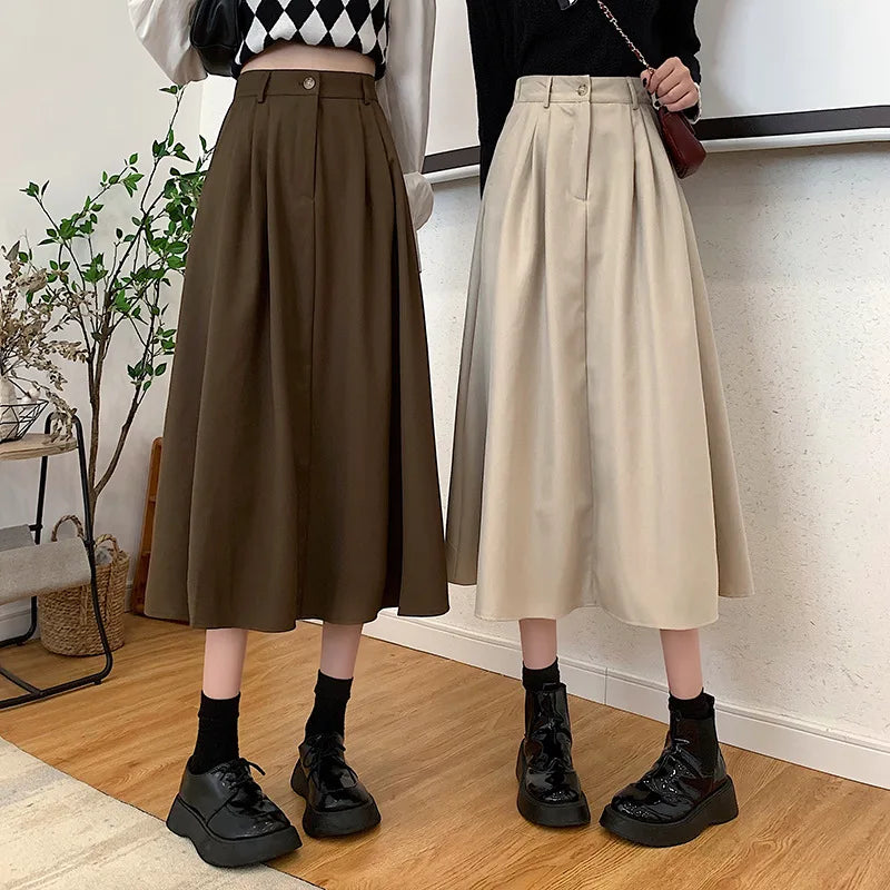 Vestoraa vestoraa retro skirt 's medium long unisex garment - precision cotton outfit (USA)