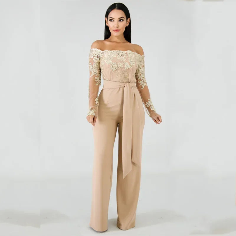 vestoraa appliques lace patchwork jumpsuit sexy outfit detail - reliable design, precision, waterproof classic design (USA)