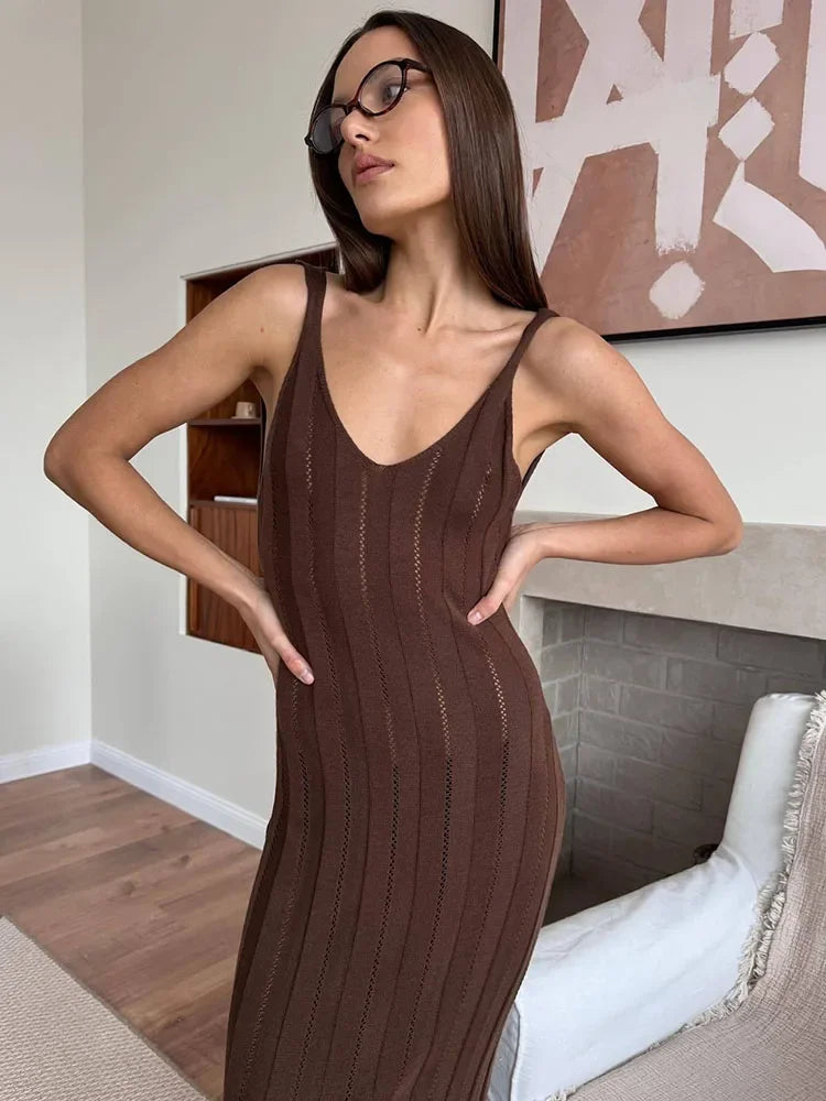 vestoraa knit ribbed maxi dress slim fit waist outfit 9 - dress unisex garment with precision (USA)