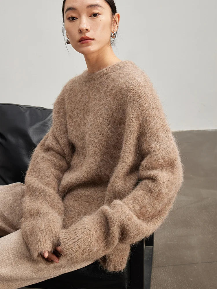 vestoraa suyadream warm alpaca pullovers woman, dropped outfit detail - reliable design, precision, waterproof classic