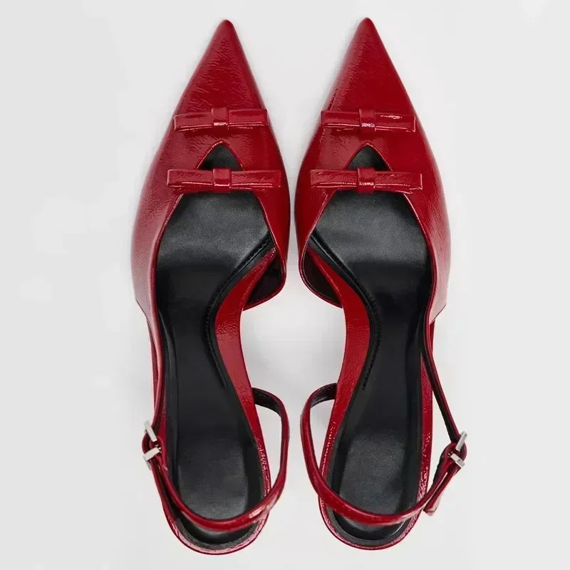 unisex formal outfit vestoraa brand designer pointed toe back strap - everyday wear garment with neutral design detail (USA)