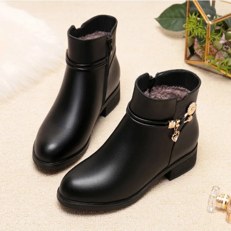 vestoraa soft leather furry short boots outfit 6 - modern unisex garment with precision (USA)