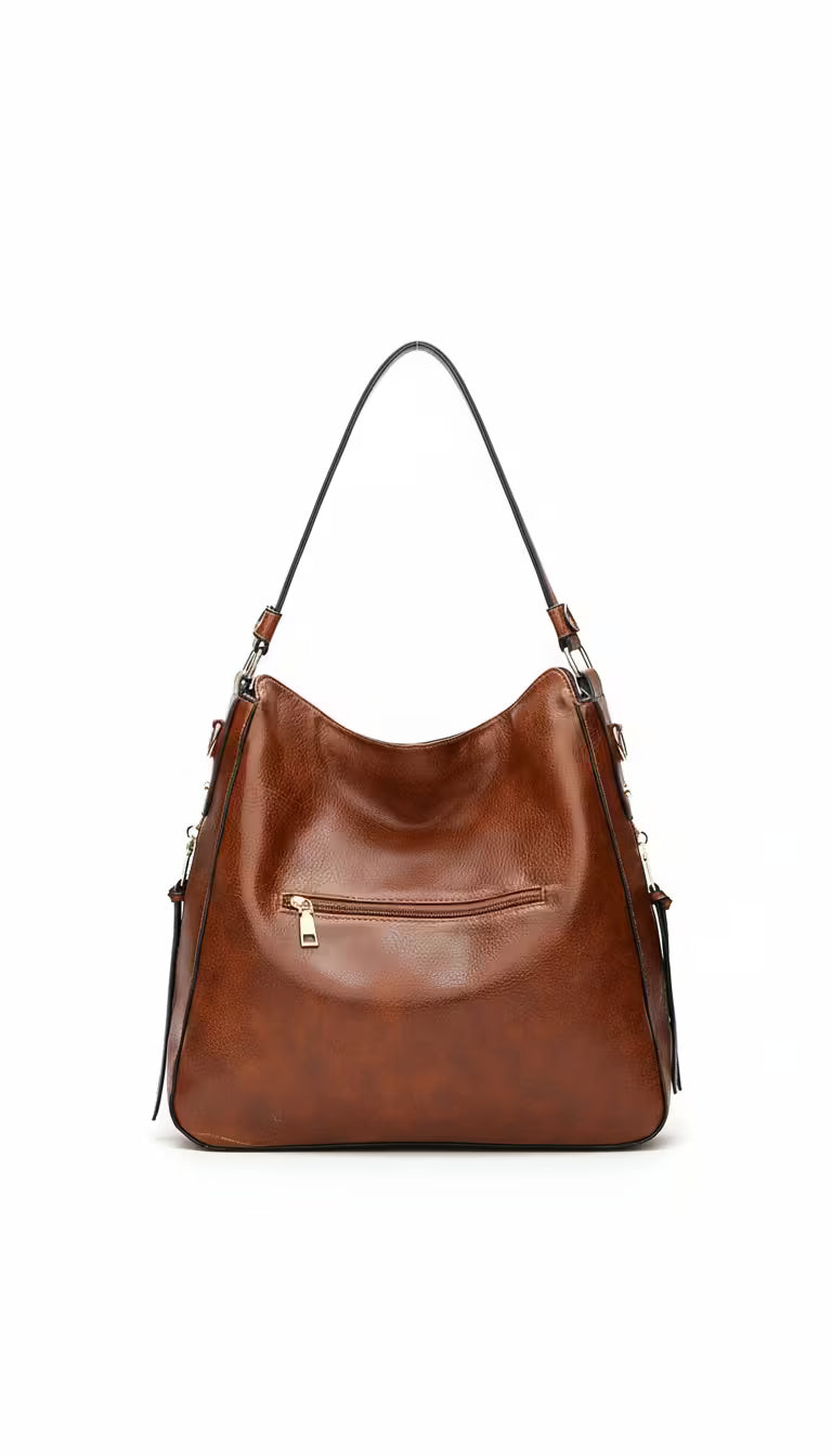 vestoraa hobo bag leather handbags female - casual unisex outfit with precision in black metal (USA)