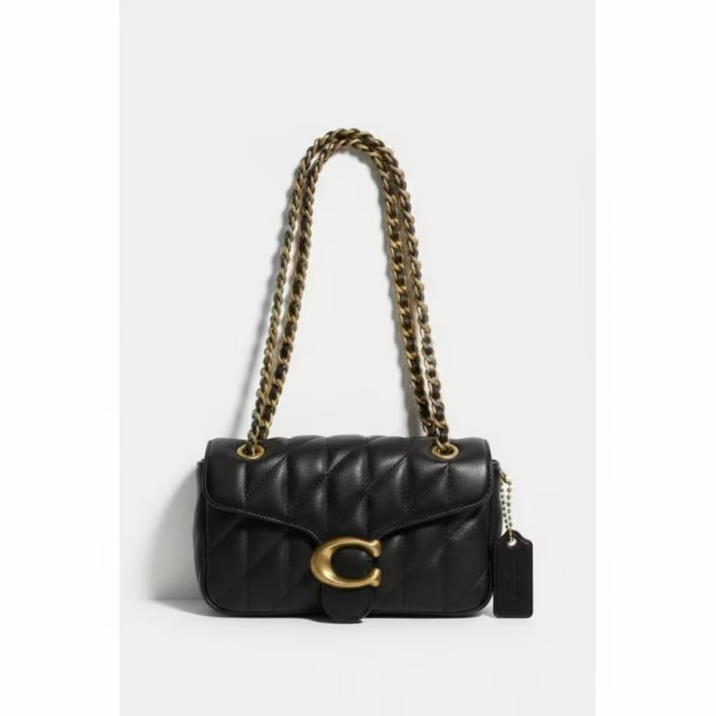 vestoraa advanced chain diamond grid bag - classic unisex outfit with precision in black metal (USA)