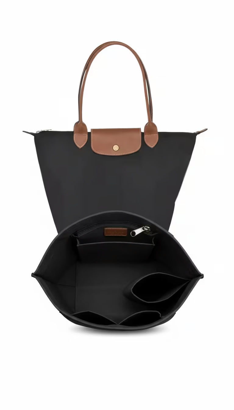 vestoraa purse organizer insert, felt bag organizer handbag - classic unisex outfit with precision in black metal (USA)