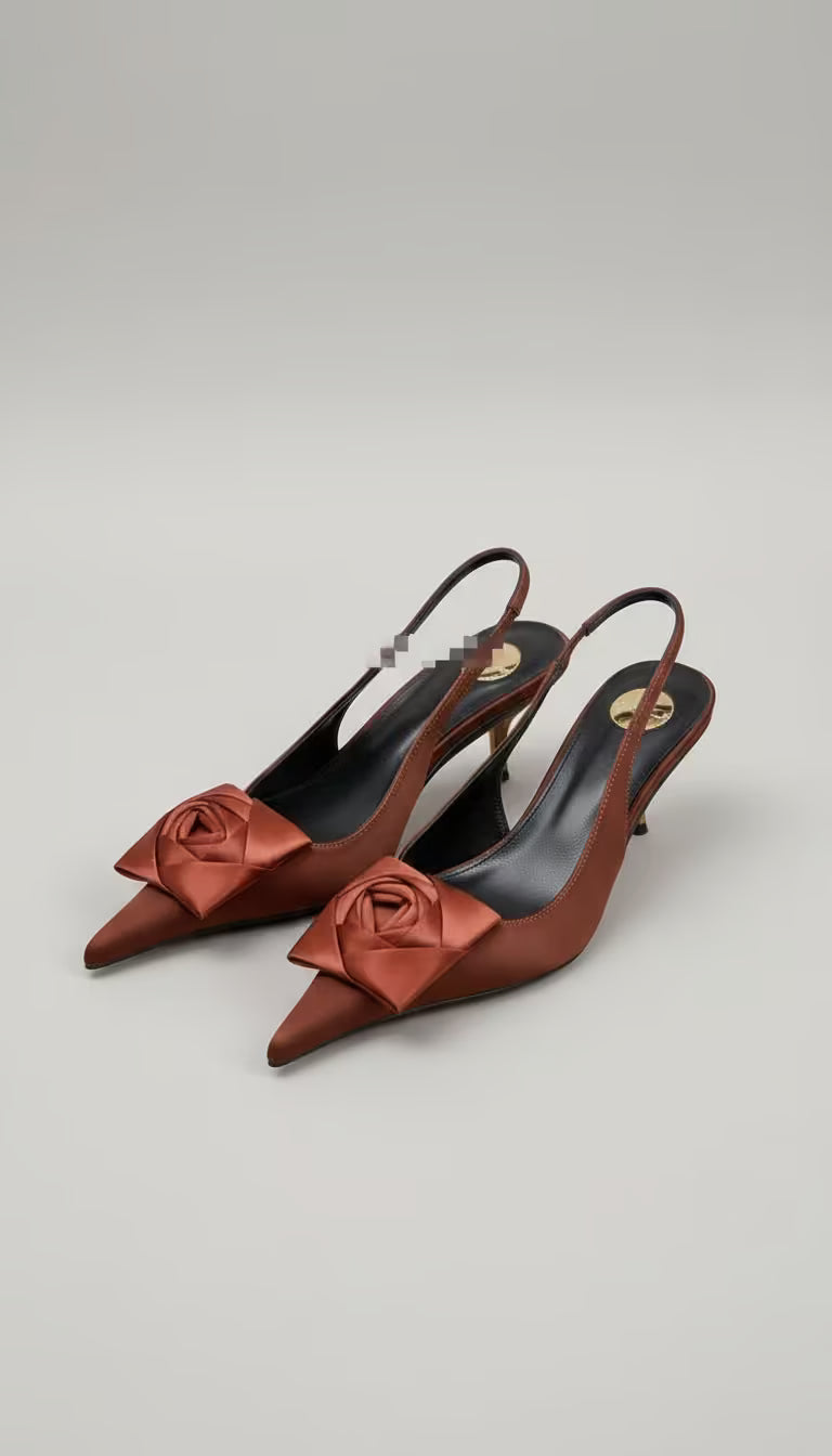vestoraa heel shoes - pointed - casual unisex outfit with precision in black metal (USA)