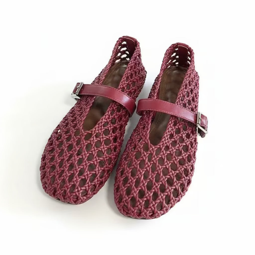 vestoraa brand woven mesh flat sandals - casual unisex outfit with precision in black metal (USA)