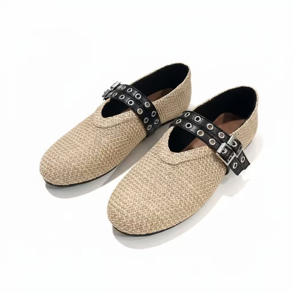 vestoraa liyke fisherman's shoes weave buckle flat outfit detail - tailored design, precision, waterproof casual design (USA)