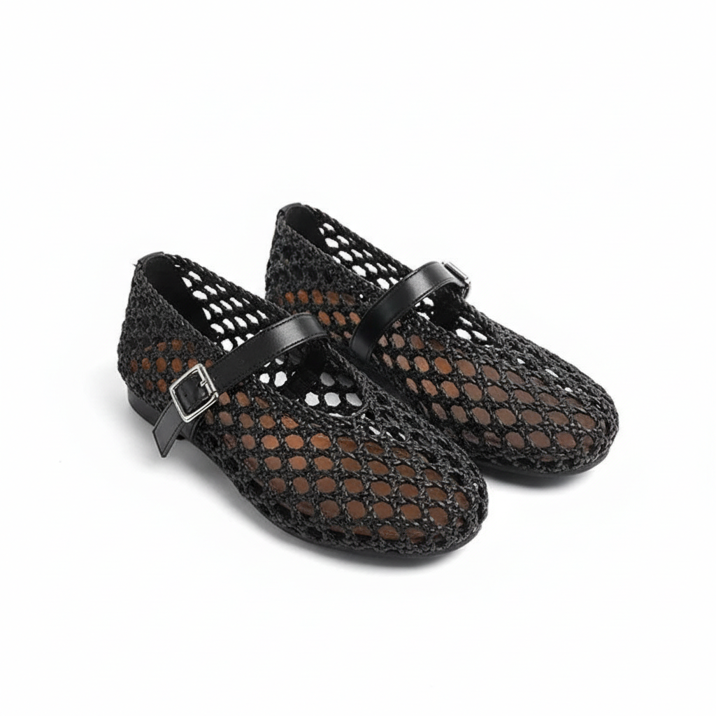 vestoraa brand woven mesh flat sandals outfit 6 - casual unisex garment with precision (USA)