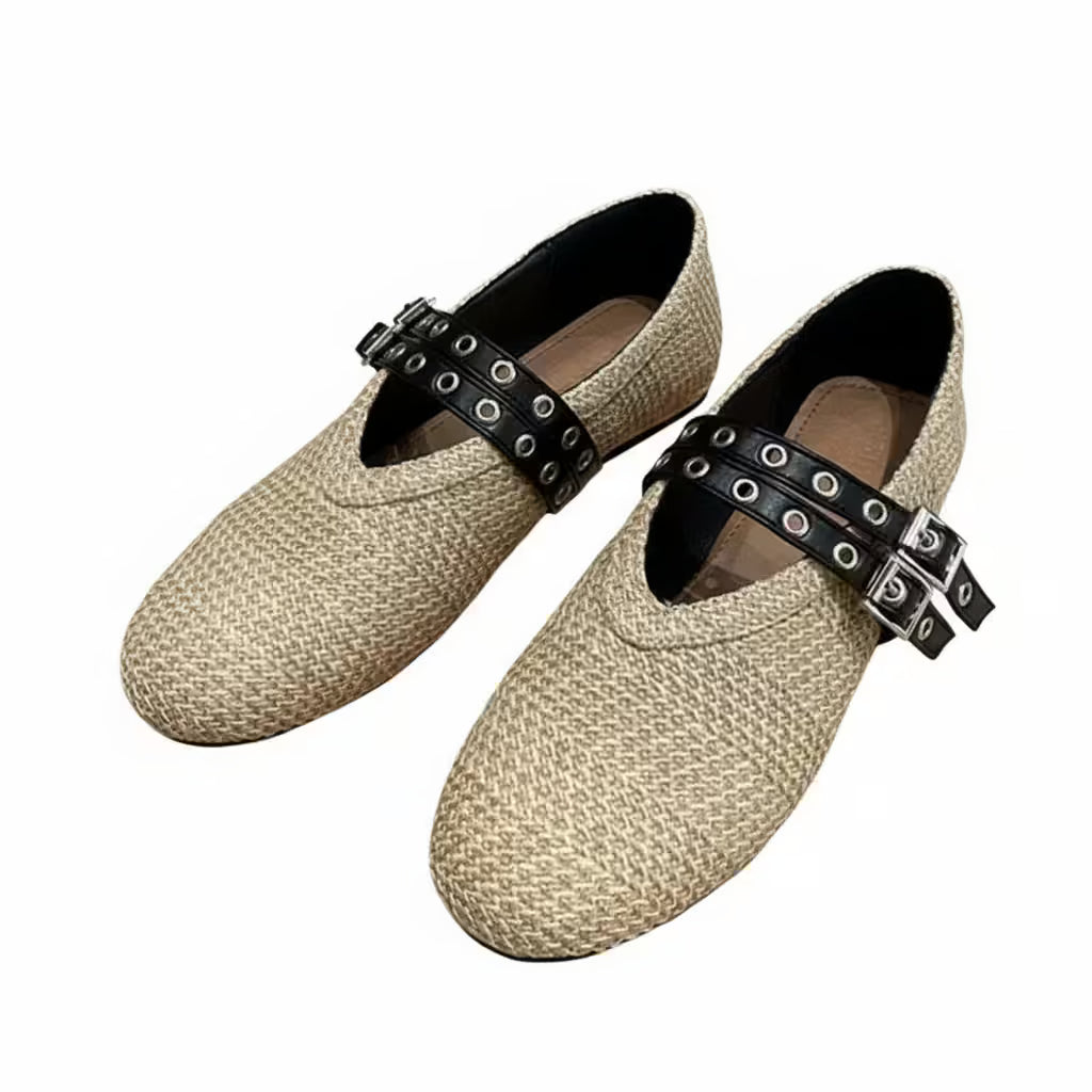 unisex casual outfit vestoraa liyke fisherman's shoes weave buckle flat - business garment with neutral design detail (USA)